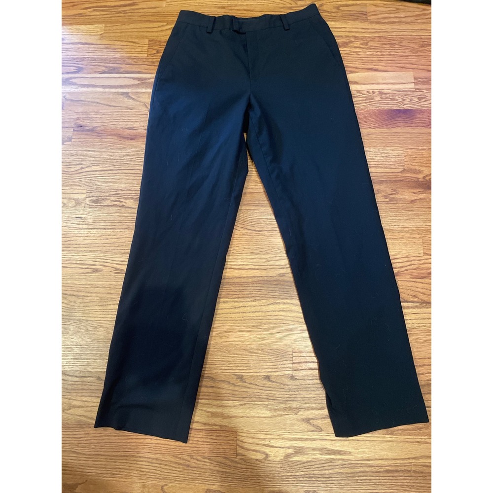 Nike Tiger Woods Collection Mens Chino Pants 34x34 Black Flat Front Straight Leg